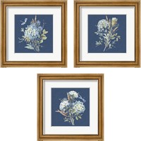 Framed 'Bohemian Blue 3 Piece Framed Art Print Set' border=