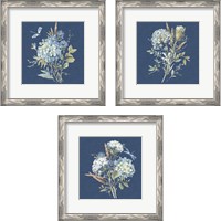 Framed 'Bohemian Blue 3 Piece Framed Art Print Set' border=