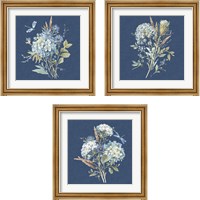 Framed 'Bohemian Blue 3 Piece Framed Art Print Set' border=