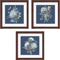 Framed 'Bohemian Blue 3 Piece Framed Art Print Set' border=