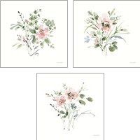 Framed 'Inner Garden 3 Piece Art Print Set' border=