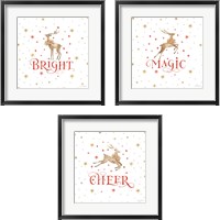 Framed 'Merry & Bright 3 Piece Framed Art Print Set' border=