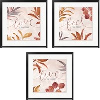 Framed 'Terra Inspiration 3 Piece Framed Art Print Set' border=