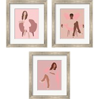 Framed Girl 3 Piece Framed Art Print Set