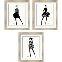 Framed Style Sketches 3 Piece Framed Art Print Set