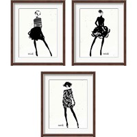 Framed Style Sketches 3 Piece Framed Art Print Set