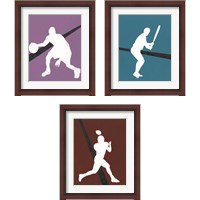 Framed 'It's All About the Game 3 Piece Framed Art Print Set' border=
