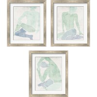 Framed 'Stretching 3 Piece Framed Art Print Set' border=