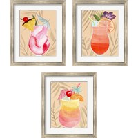 Framed Tropical Cocktail 3 Piece Framed Art Print Set