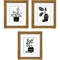 Framed Botanical Sketches 3 Piece Framed Art Print Set