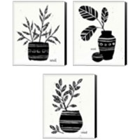 Framed 'Botanical Sketches 3 Piece Canvas Print Set' border=