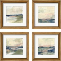 Framed Coastline Vignette 4 Piece Framed Art Print Set