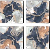 Framed Sienna Spindle 4 Piece Canvas Print Set