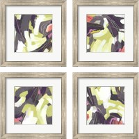 Framed 'Martini Swirl 4 Piece Framed Art Print Set' border=