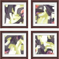 Framed 'Martini Swirl 4 Piece Framed Art Print Set' border=