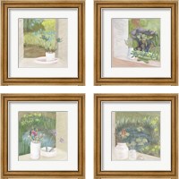 Framed Window Plants 4 Piece Framed Art Print Set