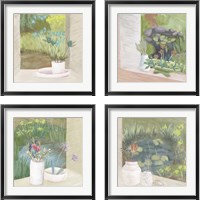 Framed Window Plants 4 Piece Framed Art Print Set