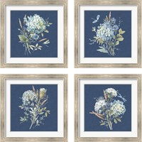 Framed Bohemian Blue 4 Piece Framed Art Print Set