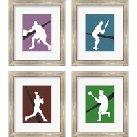 Framed It's All About the Game 4 Piece Framed Art Print Set
