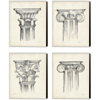 Framed 'Museum Sketches  4 Piece Canvas Print Set' border=