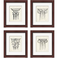 Framed Museum Sketches  4 Piece Framed Art Print Set