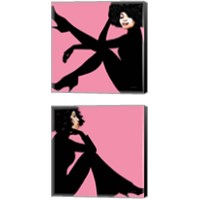 Framed 'She is Everything 2 Piece Canvas Print Set' border=