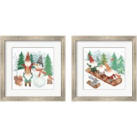 Framed Woodland Gnomes 2 Piece Framed Art Print Set