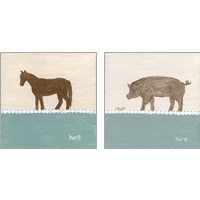 Framed Out to Pasture 2 Piece Art Print Set