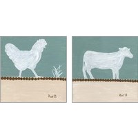 Framed Out to Pasture 2 Piece Art Print Set