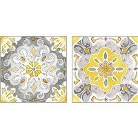 Framed 'Jewel Medallion 2 Piece Art Print Set' border=