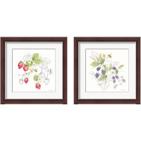Framed Berries and Bees 2 Piece Framed Art Print Set