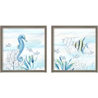 Framed Great Blue Sea  2 Piece Framed Art Print Set