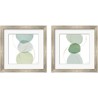 Framed Pastel Circles 2 Piece Framed Art Print Set