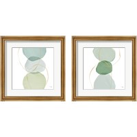 Framed Pastel Circles 2 Piece Framed Art Print Set