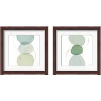 Framed Pastel Circles 2 Piece Framed Art Print Set