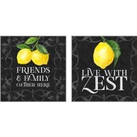 Framed Live with Zest 2 Piece Art Print Set