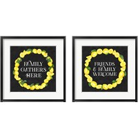 Framed 'Live with Zest 2 Piece Framed Art Print Set' border=