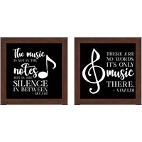 Framed 'Moved by Music 2 Piece Framed Art Print Set' border=