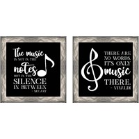 Framed 'Moved by Music 2 Piece Framed Art Print Set' border=