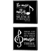 Framed 'Moved by Music 2 Piece Canvas Print Set' border=