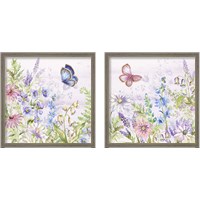 Framed 'Butterfly Trail 2 Piece Framed Art Print Set' border=