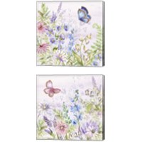 Framed 'Butterfly Trail 2 Piece Canvas Print Set' border=