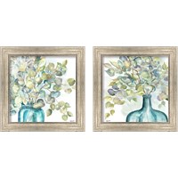 Framed Eucalyptus in Mason Jar 2 Piece Framed Art Print Set