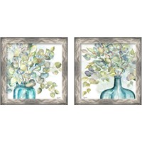 Framed Eucalyptus in Mason Jar 2 Piece Framed Art Print Set