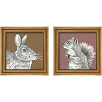 Framed Watercolor Pencil Forest 2 Piece Framed Art Print Set