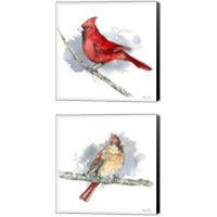 Framed Birds & Branches 2 Piece Canvas Print Set