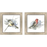 Framed 'Birds & Branches 2 Piece Framed Art Print Set' border=