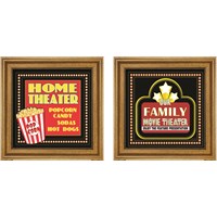 Framed 'Movie Theater 2 Piece Framed Art Print Set' border=