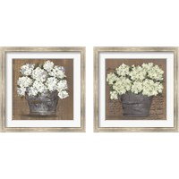 Framed 'Heavenly Floral 2 Piece Framed Art Print Set' border=