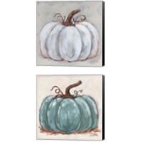 Framed 'Pumpkin Close-Up 2 Piece Canvas Print Set' border=